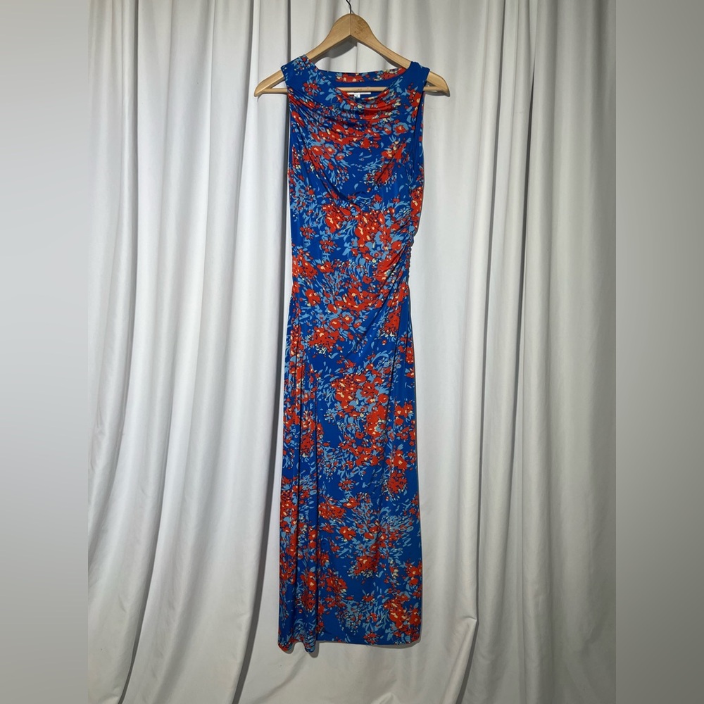 Atlein Collective RTR Ruched Floral Midi Dress | S - Picture 11 of 13